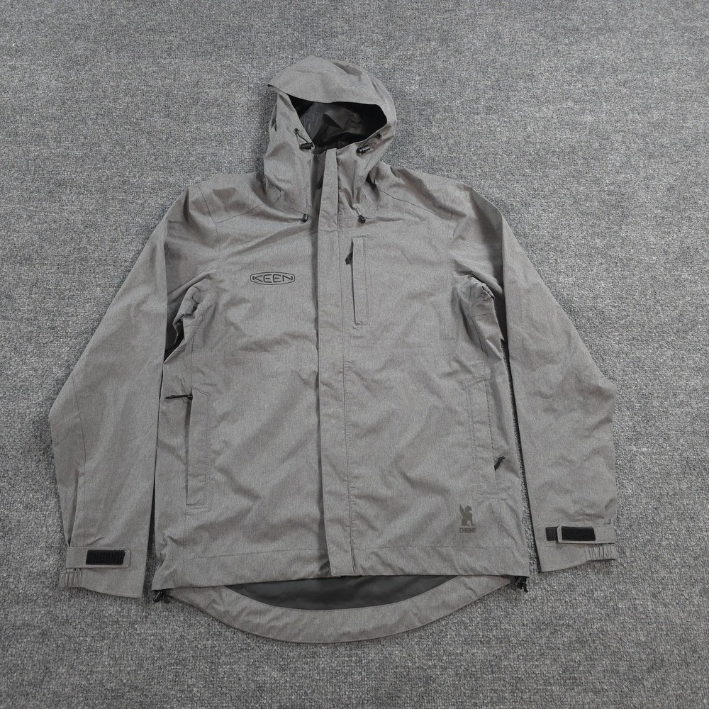 Chrome Industries Jacket Mens M Gray Storm Signal Waterproof Cycling Windbreaker